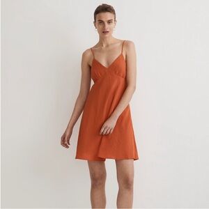 Madewell Orange Mini Dress